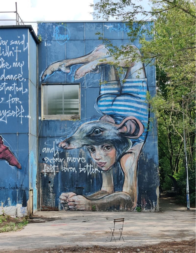 Street art at Teufelsberg Berlin